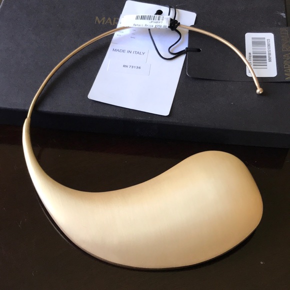 Marina Rinaldi brass half yin-yang golf necklace - Picture 7 of 8